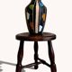 Bodo Mans “Valencia” Ceramic Vase for Bay Keramik, West Germany, 1960s