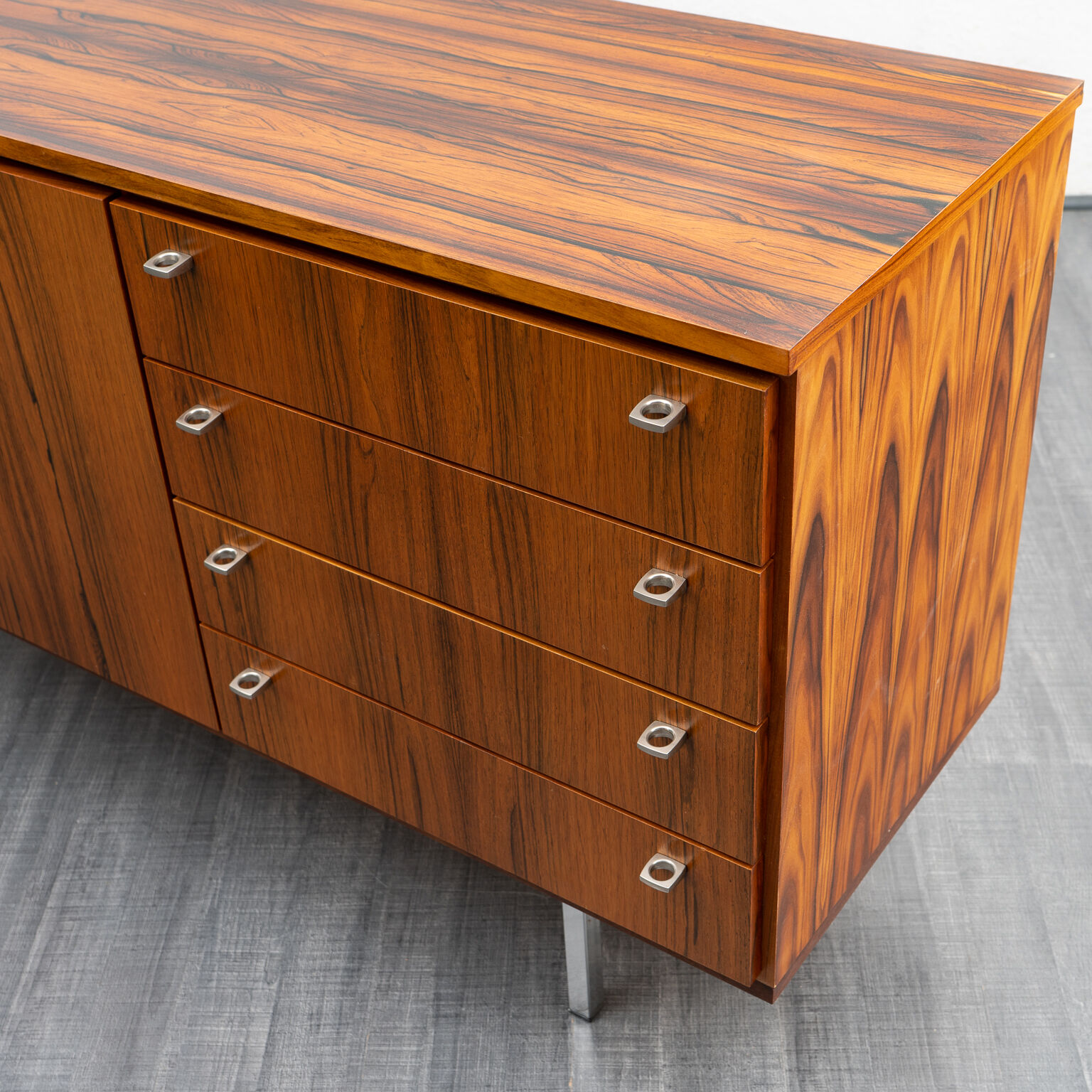 Enfilade 70s, rosewood, restored, 145cm