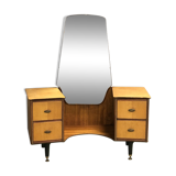 Hairdresser 1970s in teak and oak blond feet compass