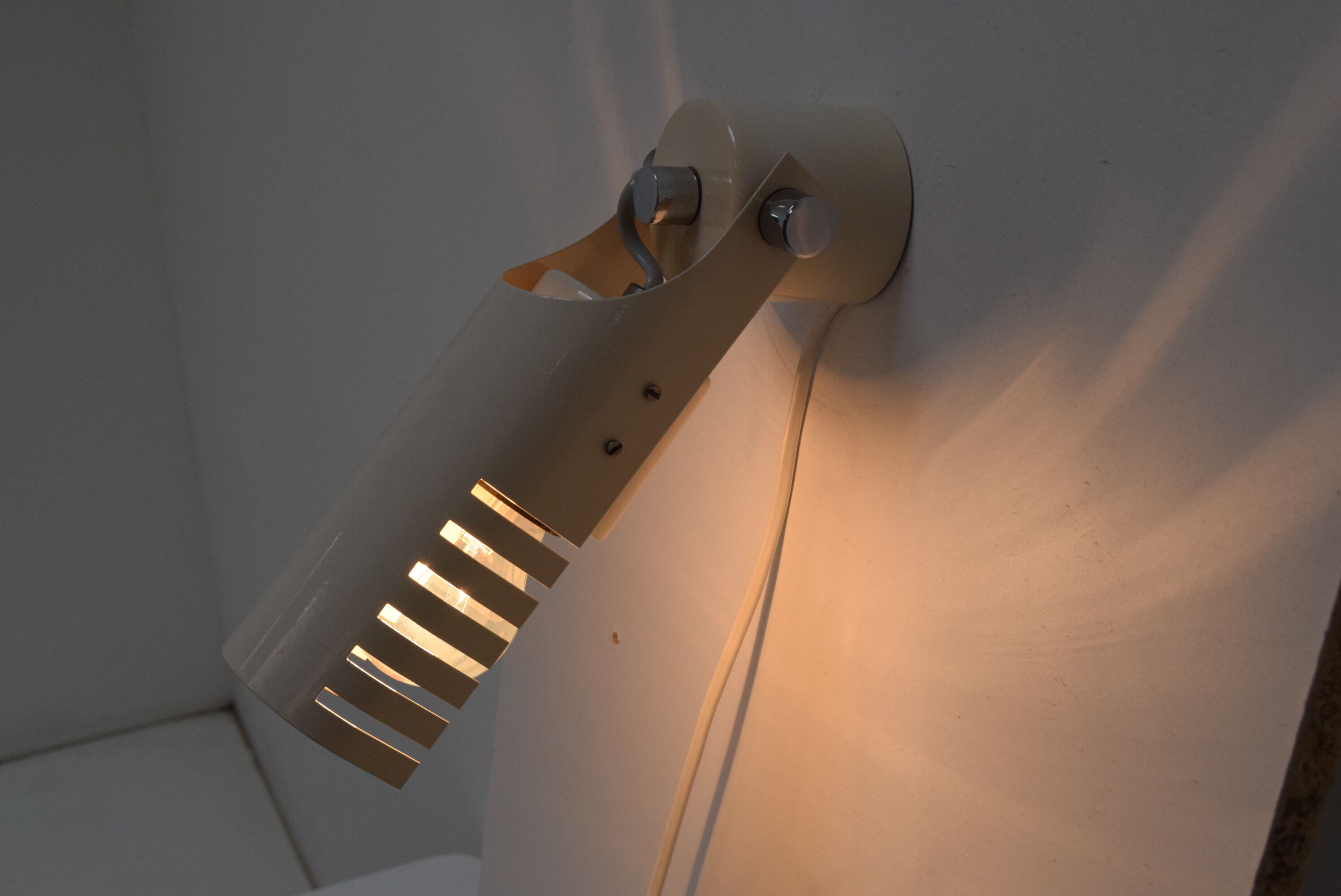 Mid-century Adjustable Wall Lamp by Jilove u Decina, 1970's.
