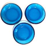 Coupelles bleues verre