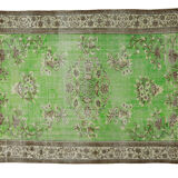 Anatolian handmade vintage rug 275 cm x 186 cm