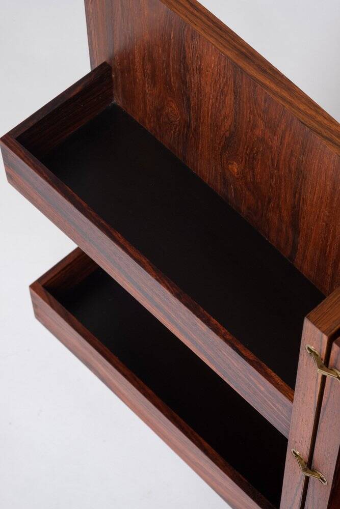 CFC Silkeborg Rolling Bar Cabinet in Rosewood