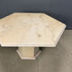 Octagonal Italian marble dining table 1970s