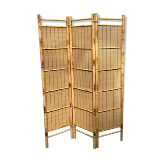 Screen bamboo rattan 1970