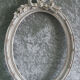 Wooden oval frame with Louis XVI-style knot