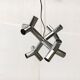 Atomic 12 HL suspension light in Espace style, mid-20th century, Austrian, by J.T. Kalmar, 1960s.