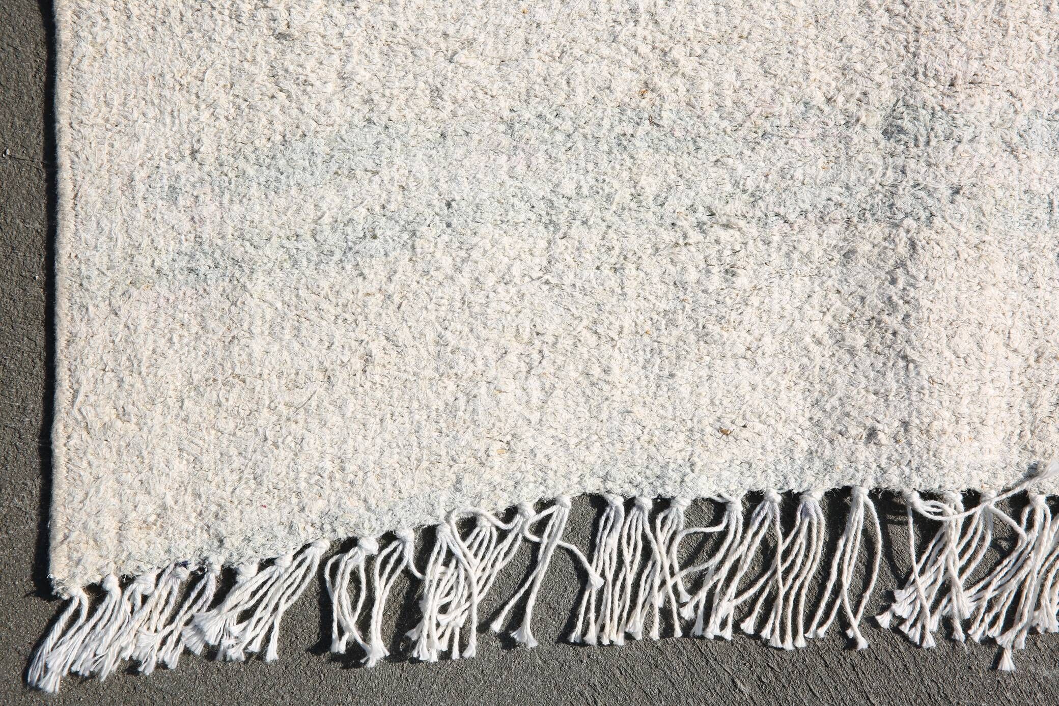 3x9 Soft Pink & Beige Turkish Woven Oushak Runner Rug, 79x266 Cm