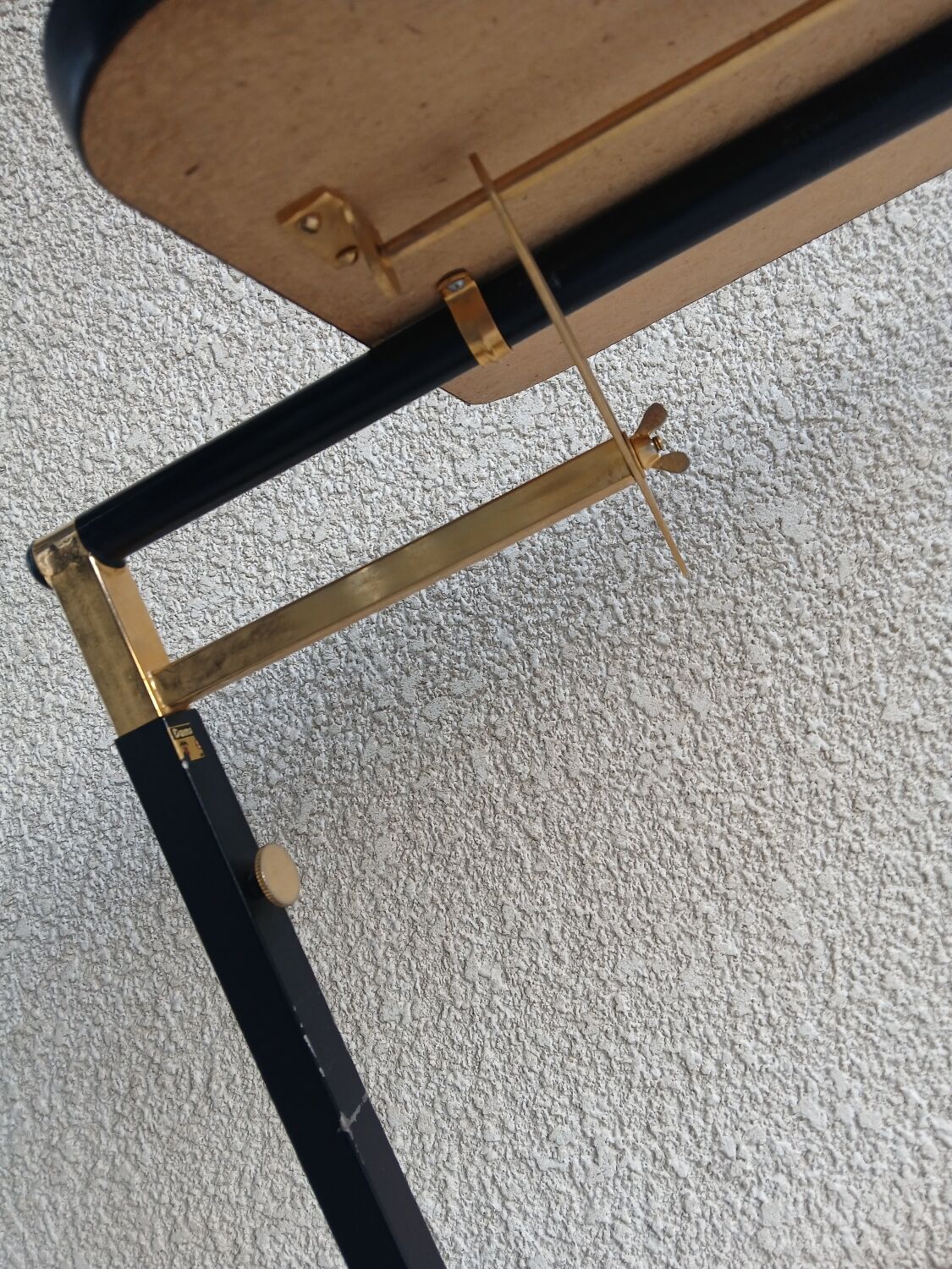 Adjustable rolling table in formica – Italian design by Damato – 1970s