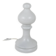 White Bishop chess lamp by Ivan Jakes, made of white glass, Czechoslovakia, 1970s.