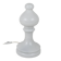 White Bishop chess lamp by Ivan Jakes, made of white glass, Czechoslovakia, 1970s.
