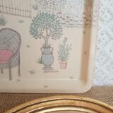 Plateau en fibre de verre Alpac France Sylvie Hétreau Camaieu vintage