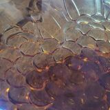 60's amber glass cup