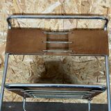 60s 70s steel suede vintage chair Giovanni Carini Planula Libellula