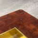 Table Willy RIZZO placage de loupe Mario Sabot 1970