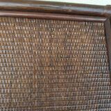 Vintage rattan storage unit