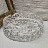 Chiseled glass ashtray