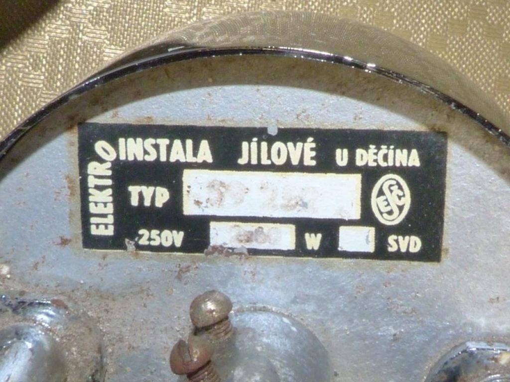 Suspended lamp by Elektroinstala Jílové