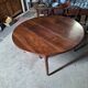 Old walnut carpenter's table, extendable for 18 people.