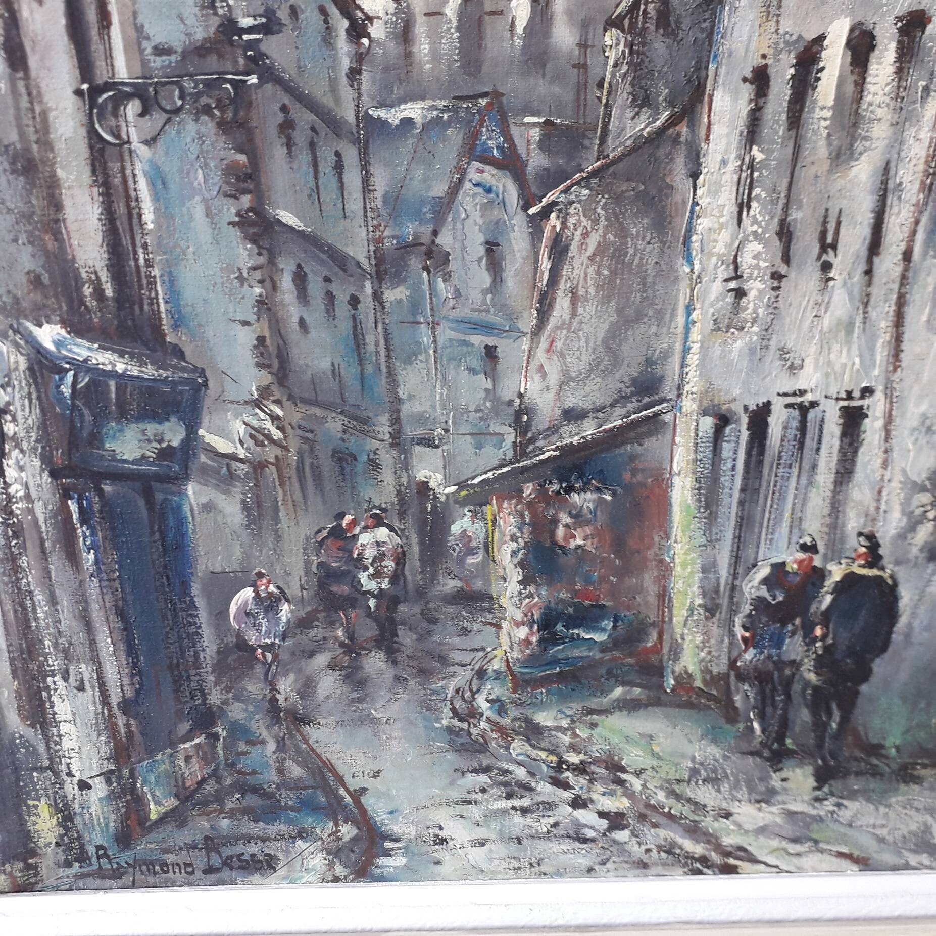 Painting table Montmartre Paris Raymond Besse