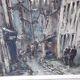Painting table Montmartre Paris Raymond Besse