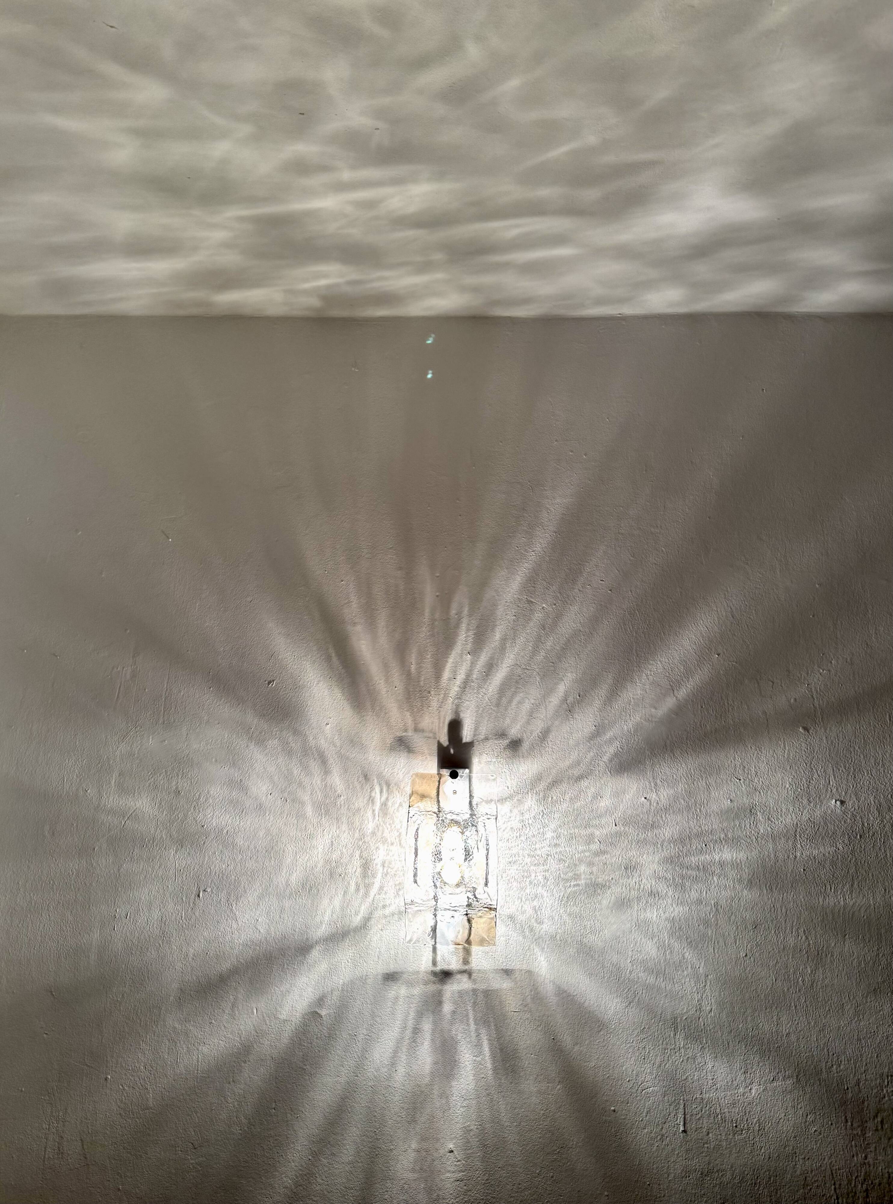 Murano Glass Wall or Ceiling Lamp by Carlo Nason for Mazzega
