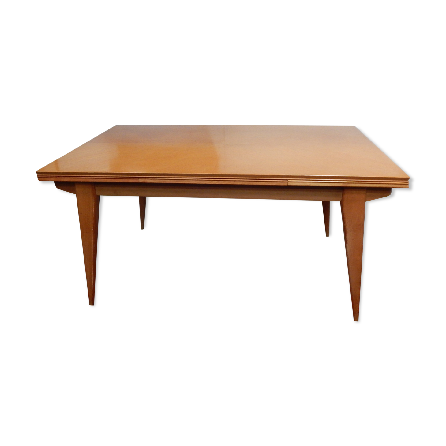 Extending table with vintage compass legs 50s