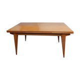 Extending table with vintage compass legs 50s