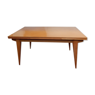 Extending table with vintage compass legs 50s