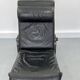 Sinus lying leather black chair from westnofa, 1970s