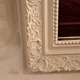 Louis Philippe style mirror in patinated stucco