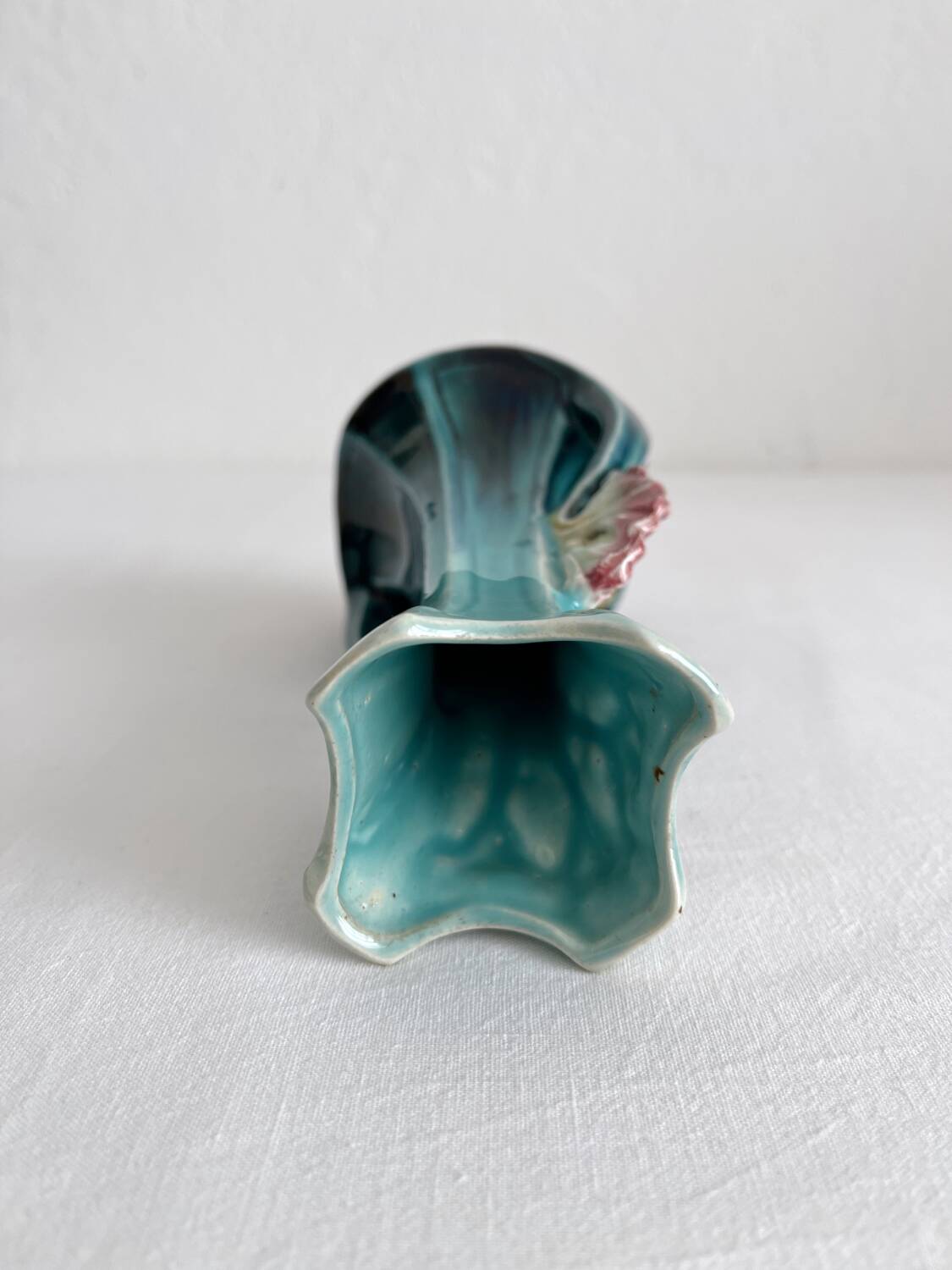 Art Nouveau slip soliflore vase from the late 19th century