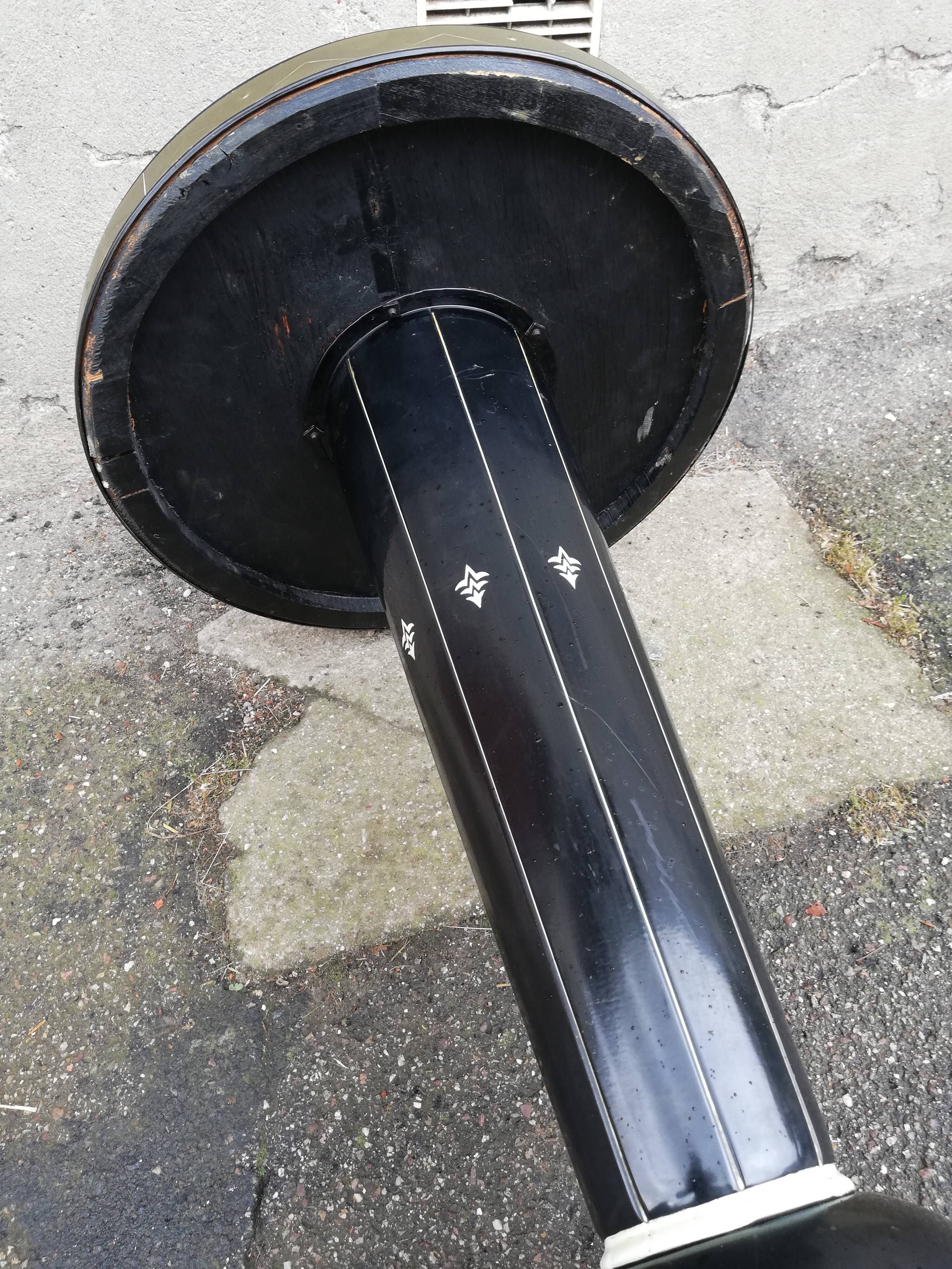 Metal pedestal table joseph hoffman