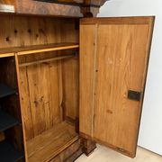 Biedermeier Wardrobe, Walnut Veneer, South Germany circa 1820