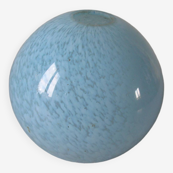 Old globe lampshade in speckled blue glass bedside lamp chandelier 10 cm 07