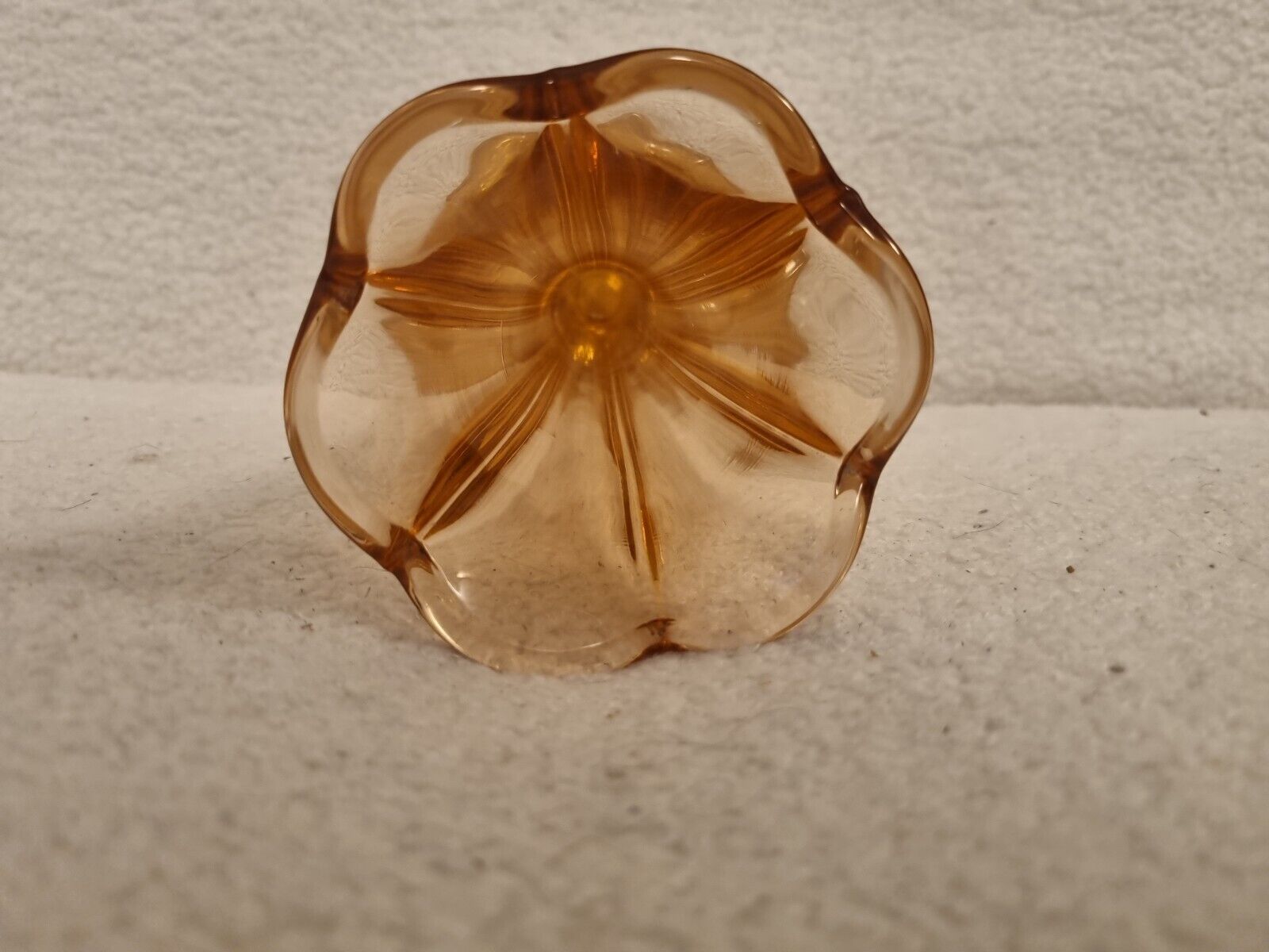 Art Deco Soliflore "American" orange, pink, crystal factory of Val Saint-Lambert Belgium