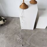 Pair of wicker table lamps from the 60s