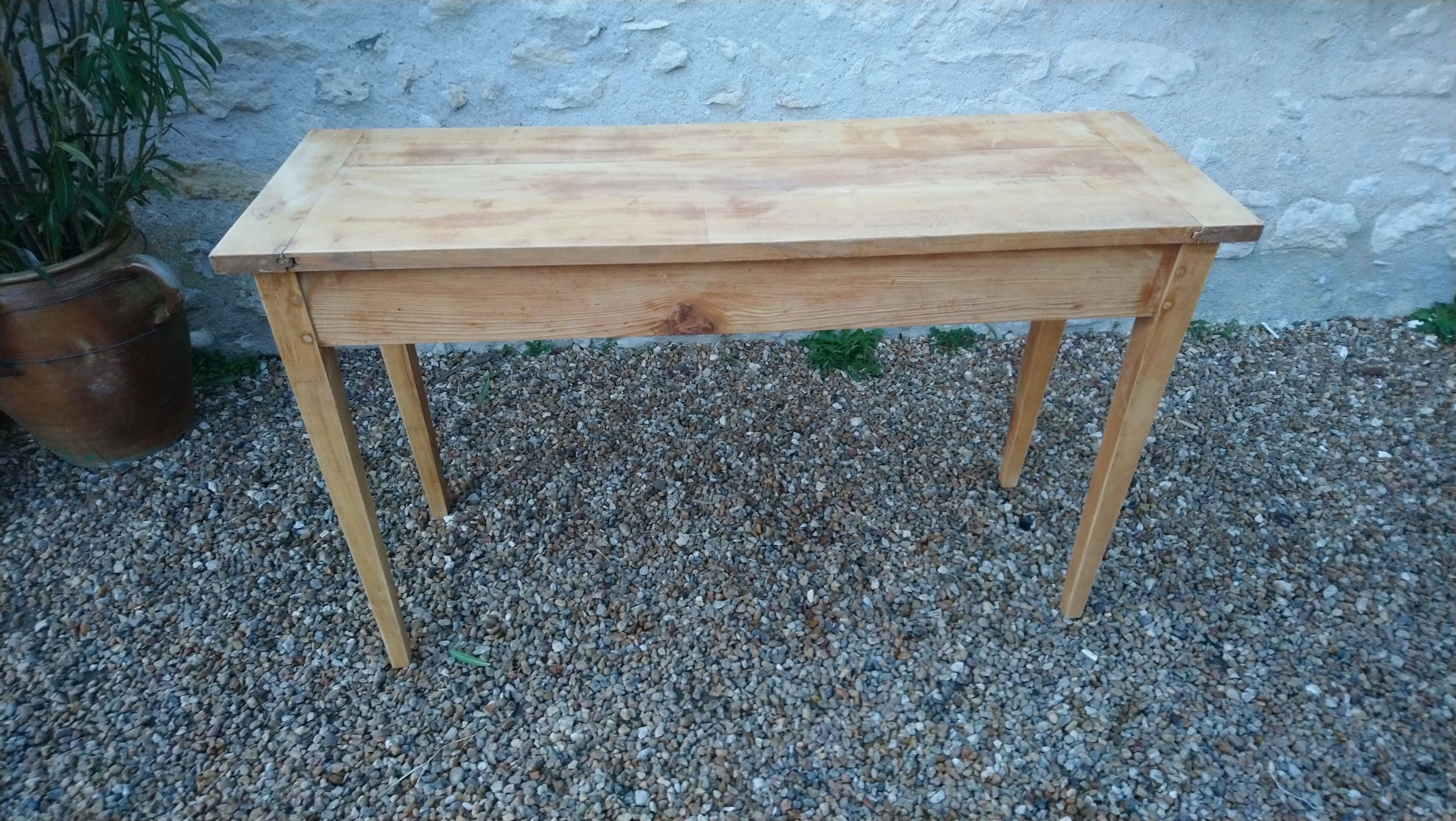 Console vintage wood L120