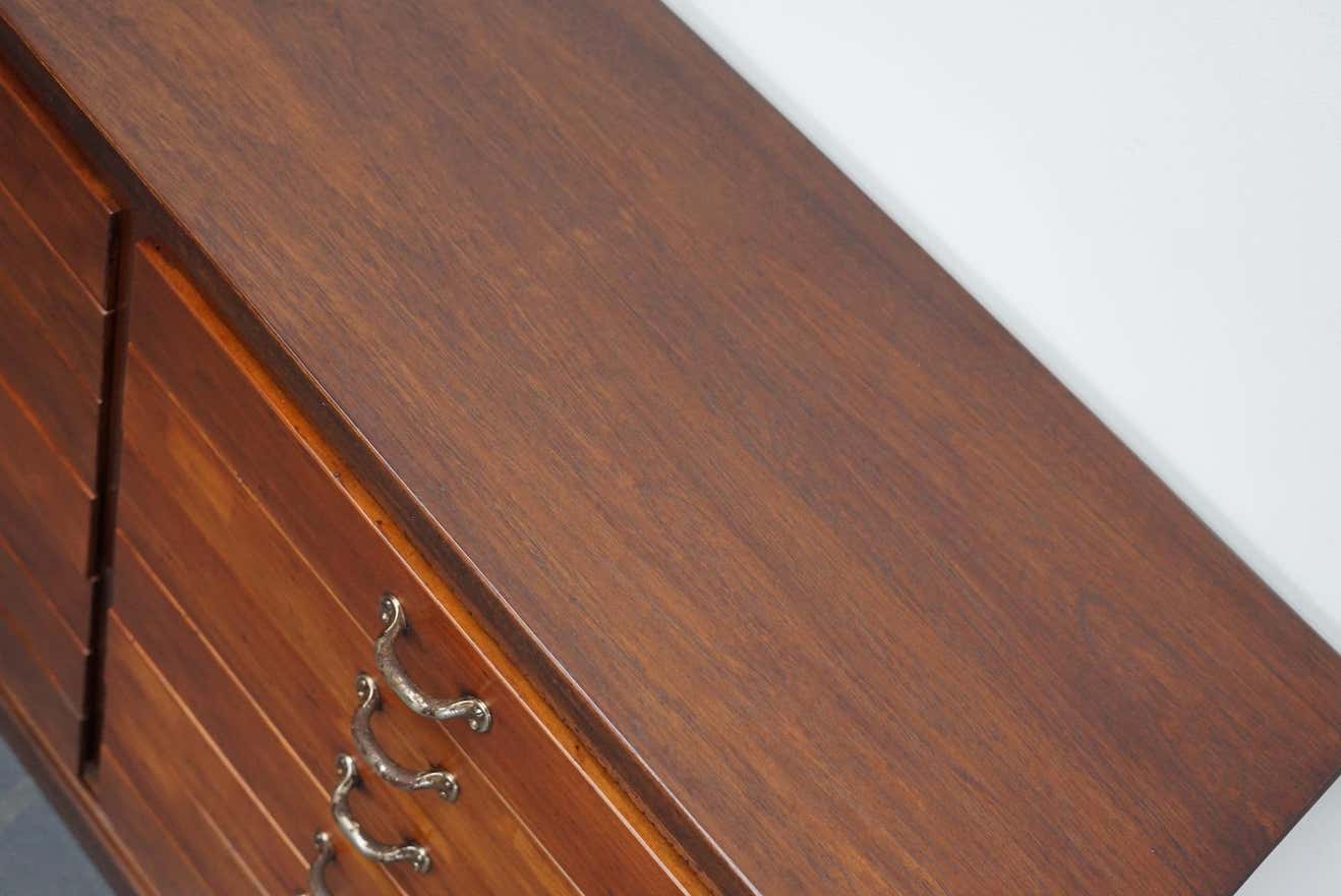 British Mahogany Apothecary Cabinet or Bank of Drawers, 1930s