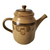 Stoneware coffee/tea pot from Sarreguemines, Lorraine, 70s.