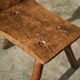 Tripod accent chair Wabi Sabi, hand-carved, 19th century.