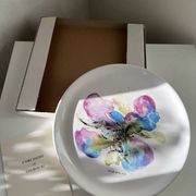 Zao wou ki porcelain plate orchid plate box set