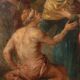 Peinture ancienne scène de guérison '600, huile sur cuivre