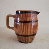 Glazed terracotta pitcher