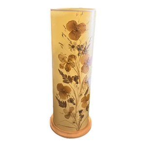 Lampe rouleau fleurs