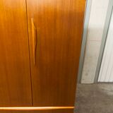 Scandinavian teak cabinet 1960 with mounting plan