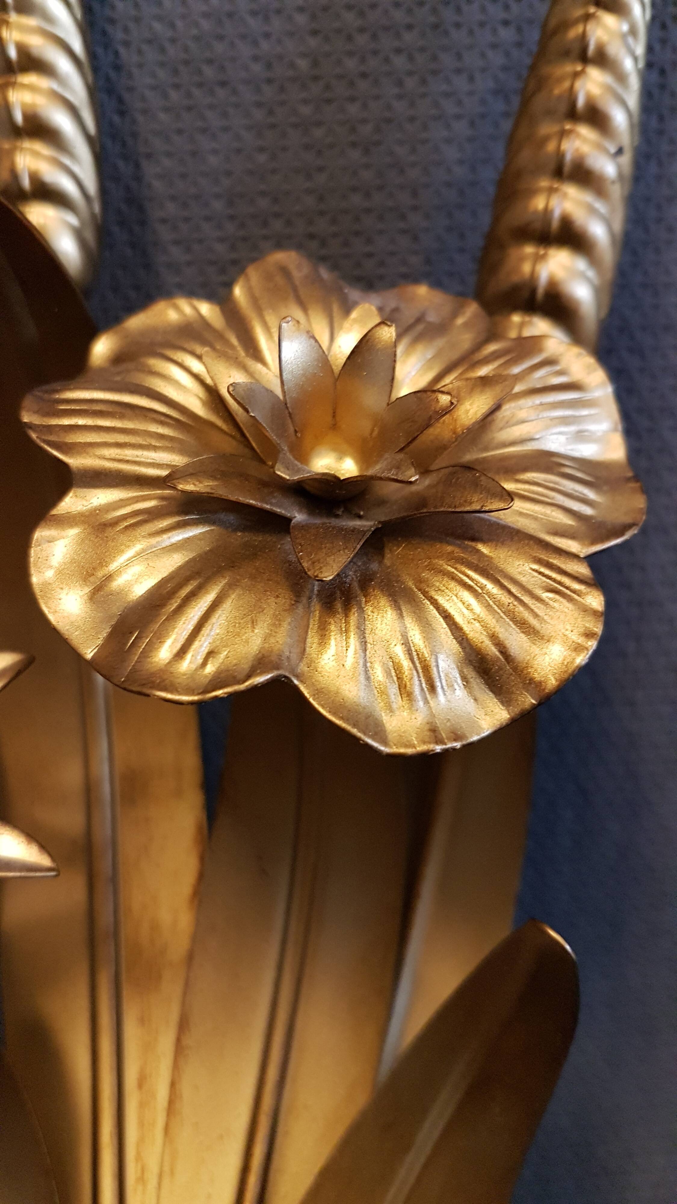 Wheat sheaf wall lamp, italy 1960s