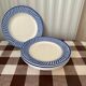 5 Jacquot Digoin Sarreguemines Vintage Ceramic Plate – Blue & Whi