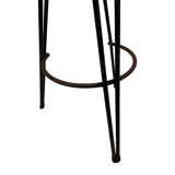 Vintage Stool Rattan Rohe Noordwolde Netherlands 1960s Design