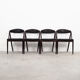 Lot de 4 chaises en palissandre, design danois, années 1970, Kai Kristiansen